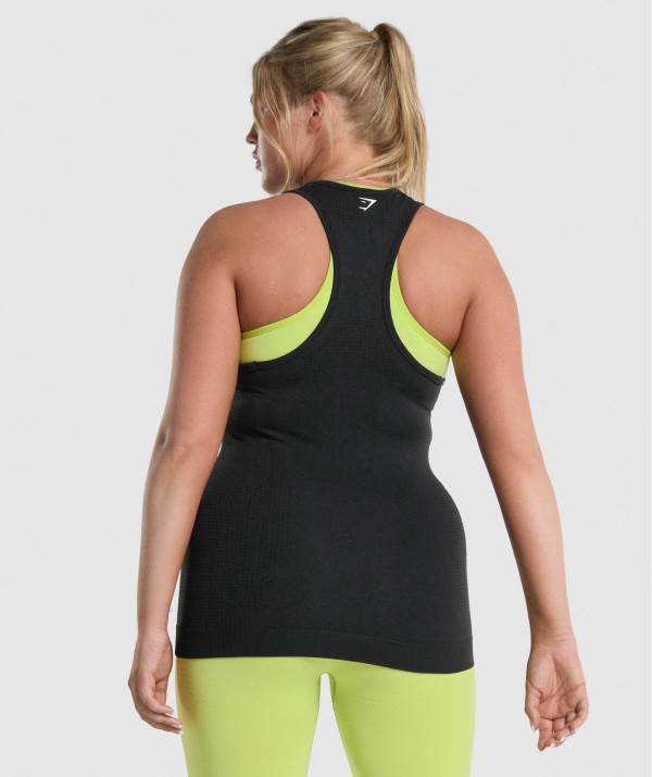 Damske Tielko Gymshark Vital Seamless 2.0 Vest Čierne | YQ2479503